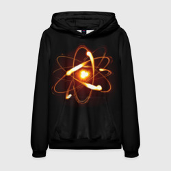 Мужская толстовка 3D Атом и электроны