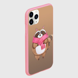 Чехол для iPhone 11 Pro Max матовый Акварельный енотик - фото 2