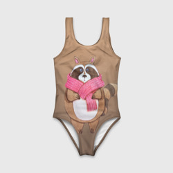 Детский купальник 3D Акварельный енотик - фото 2