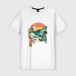 Мужская футболка хлопок Slim Черепаха Япония