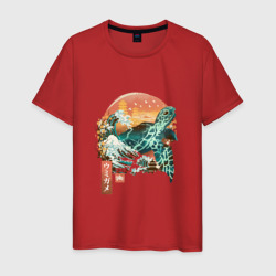 Мужская футболка хлопок Черепаха Япония