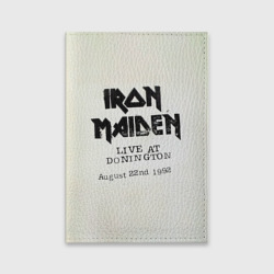 Обложка для паспорта матовая кожа Live at Donington - Iron Maiden