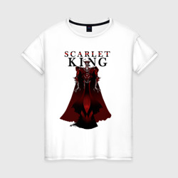 Женская футболка хлопок Алый Король