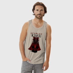 Мужская майка хлопок Алый Король - фото 2