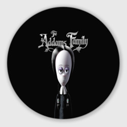 Круглый коврик для мышки Addams Family Wednesday cartoon