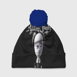Шапка 3D c помпоном Addams Family Wednesday cartoon