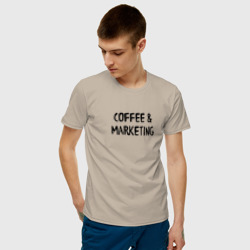 Мужская футболка хлопок Кофе и маркетинг - фото 2
