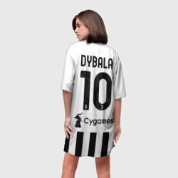 Платье-футболка 3D Дибала Ювентус форма 2021-2022 - фото 2