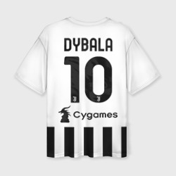 Женская футболка oversize 3D Дибала Ювентус форма 2021-2022