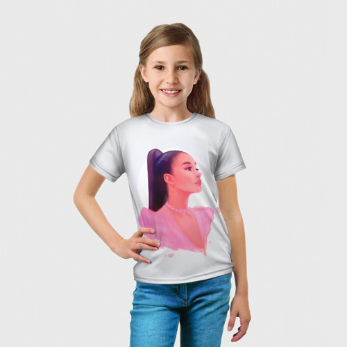 Детская футболка 3D Ариана арт, цвет 3D печать - фото 5