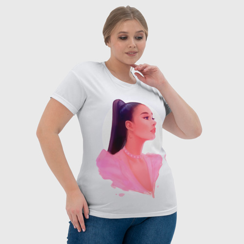 Женская футболка 3D Ариана арт, цвет 3D печать - фото 6
