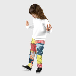 Детские брюки 3D Желто-зеленый тай-дай - фото 2