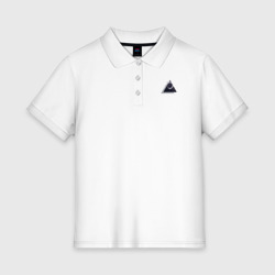 Женское поло хлопок Космос в треугольнике