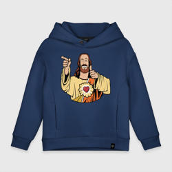 Детское худи Oversize хлопок Dogma - smile Jesus like