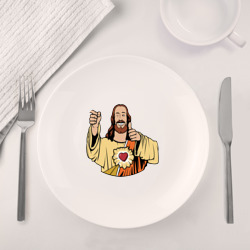 Набор: тарелка + кружка Dogma - smile Jesus like - фото 2