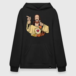 Худи SuperOversize хлопок Dogma - smile Jesus like