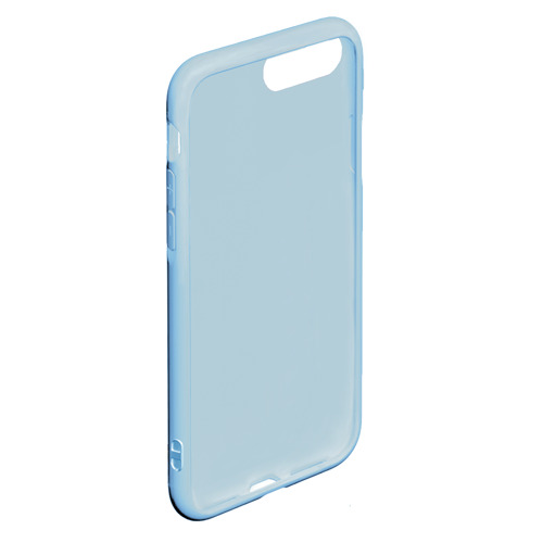 Чехол для iPhone 7Plus/8 Plus матовый  Patern Halloween 15, цвет голубой - фото 4