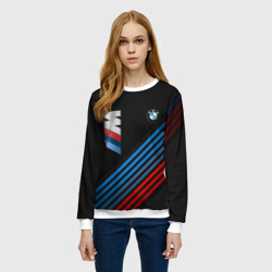 Женский свитшот 3D BMW stripe - фото 2