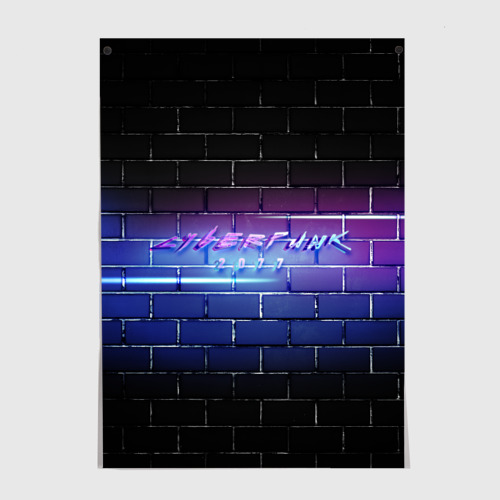 Постер Cyberpunk 2077 Neon