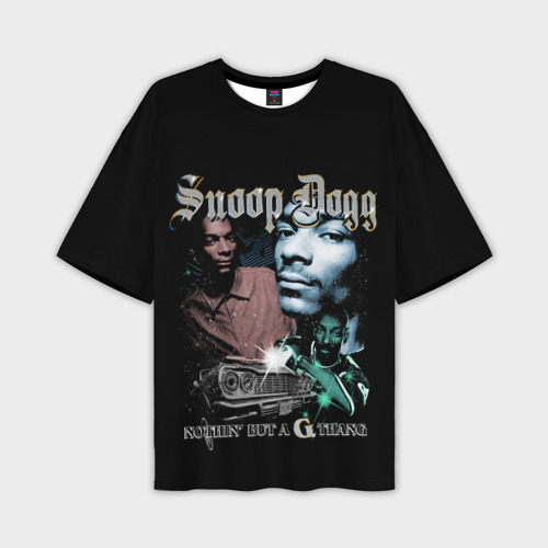 Мужская футболка oversize 3D Snoop Doggy Dogg, цвет 3D печать