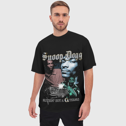 Мужская футболка oversize 3D Snoop Doggy Dogg, цвет 3D печать - фото 3