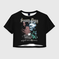 Женская футболка Crop-top 3D Snoop Doggy Dogg