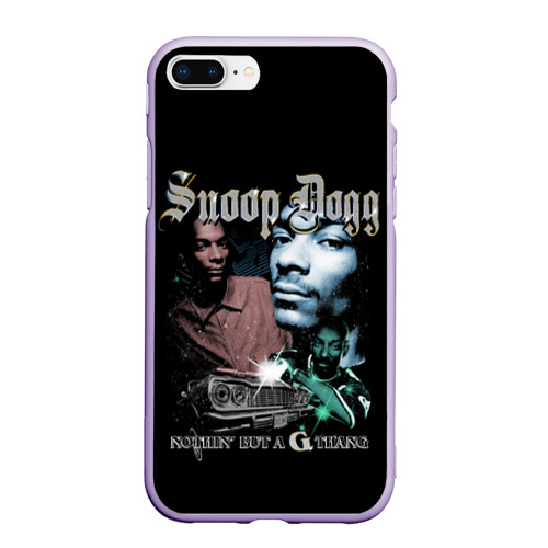Чехол для iPhone 7Plus/8 Plus матовый Snoop Doggy Dogg, цвет светло-сиреневый