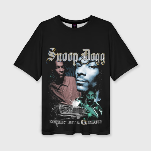 Женская футболка oversize 3D Snoop Doggy Dogg, цвет 3D печать