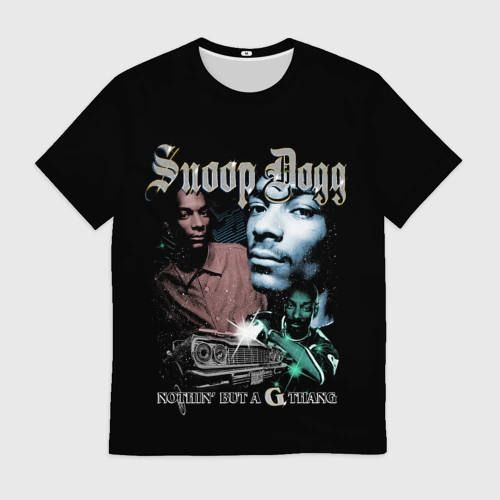 Мужская футболка 3D Snoop Doggy Dogg