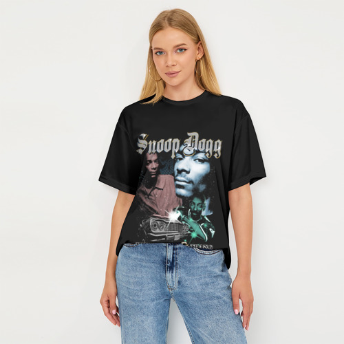 Женская футболка oversize 3D Snoop Doggy Dogg, цвет 3D печать - фото 5