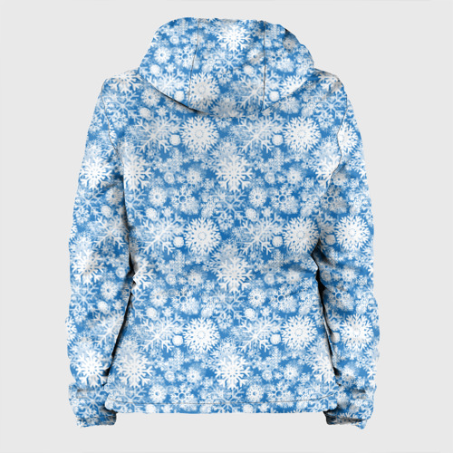 Женская куртка 3D Узоры Снежных Хлопьев, цвет белый - фото 2