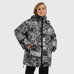 Женская зимняя куртка Oversize Набор Стикеров - фото 2