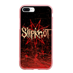 Чехол для iPhone 7Plus/8 Plus матовый Слипкнот Гранж Slipknot Grunge