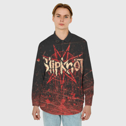 Мужская рубашка oversize 3D Слипкнот Гранж Slipknot Grunge - фото 2