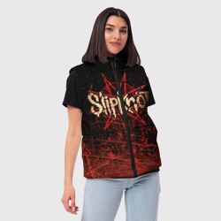 Женский жилет утепленный 3D Слипкнот Гранж Slipknot Grunge - фото 2