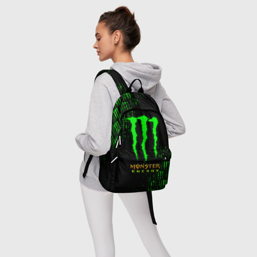 Рюкзак 3D Monster energy neon Монстер неон - фото 5