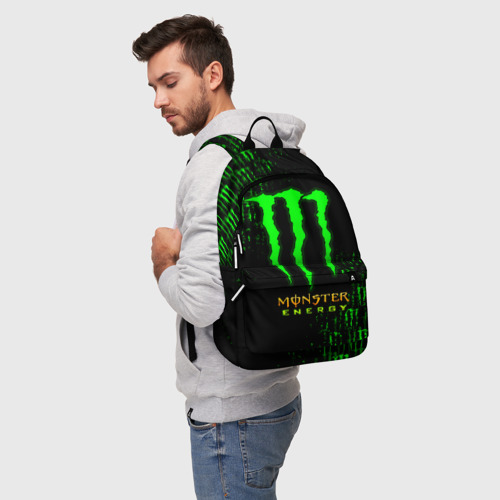 Рюкзак 3D Monster energy neon Монстер неон - фото 3