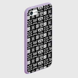 Чехол для iPhone 5/5S матовый Geometry Dash Cubes - фото 2