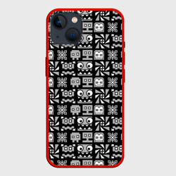 Чехол для iPhone 14 Geometry Dash Cubes