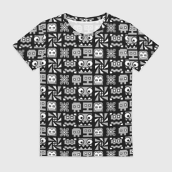 Женская футболка 3D Geometry Dash Cubes