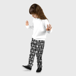 Детские брюки 3D Geometry Dash | Cubes - фото 2
