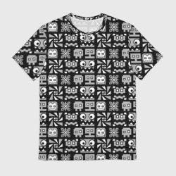 Мужская футболка 3D Geometry Dash Cubes