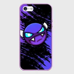 Чехол для iPhone 5/5S матовый Геометри Даш Geometry Dash