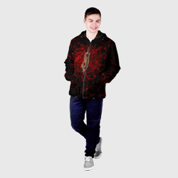 Мужская куртка 3D Slipknot red Рок Слипкнот - фото 2