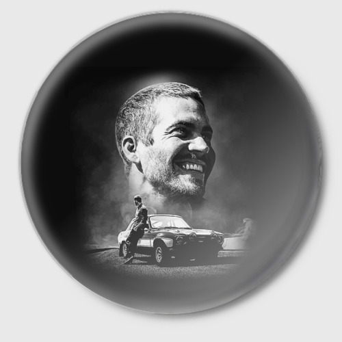 Значок Paul Walker, цвет белый