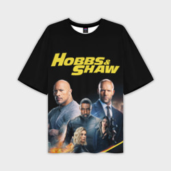 Мужская футболка oversize 3D Hobbs & Shaw