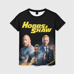 Женская футболка 3D Hobbs & Shaw