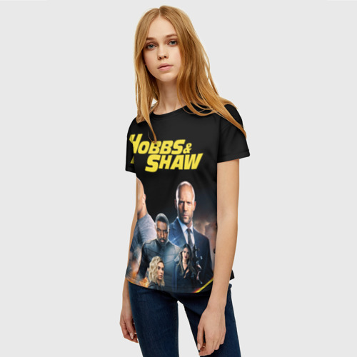 Женская футболка 3D Hobbs & Shaw, цвет 3D печать - фото 3