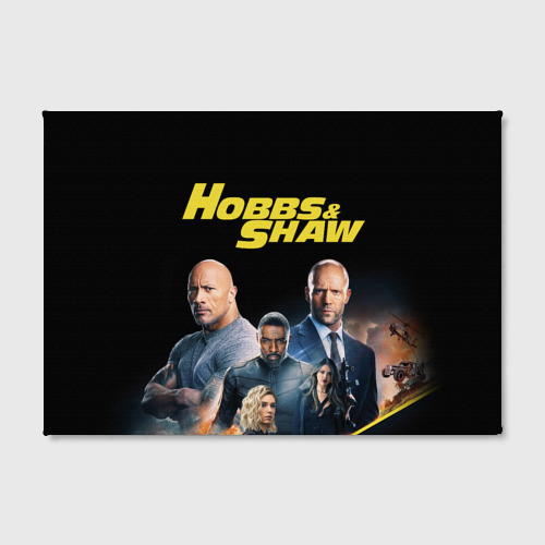 Холст прямоугольный Hobbs & Shaw, цвет 3D печать - фото 2