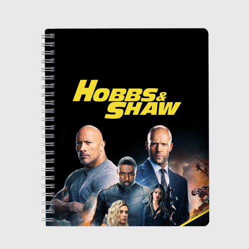 Тетрадь Hobbs & Shaw, цвет клетка